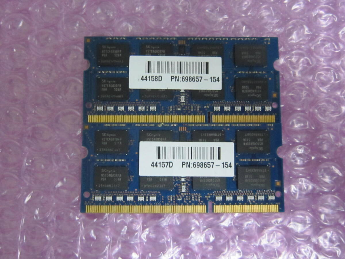 R200★SK hynix DDR3L PC3L-12800S 11-13-F3 8GB×2 計16GB 動作品の画像2