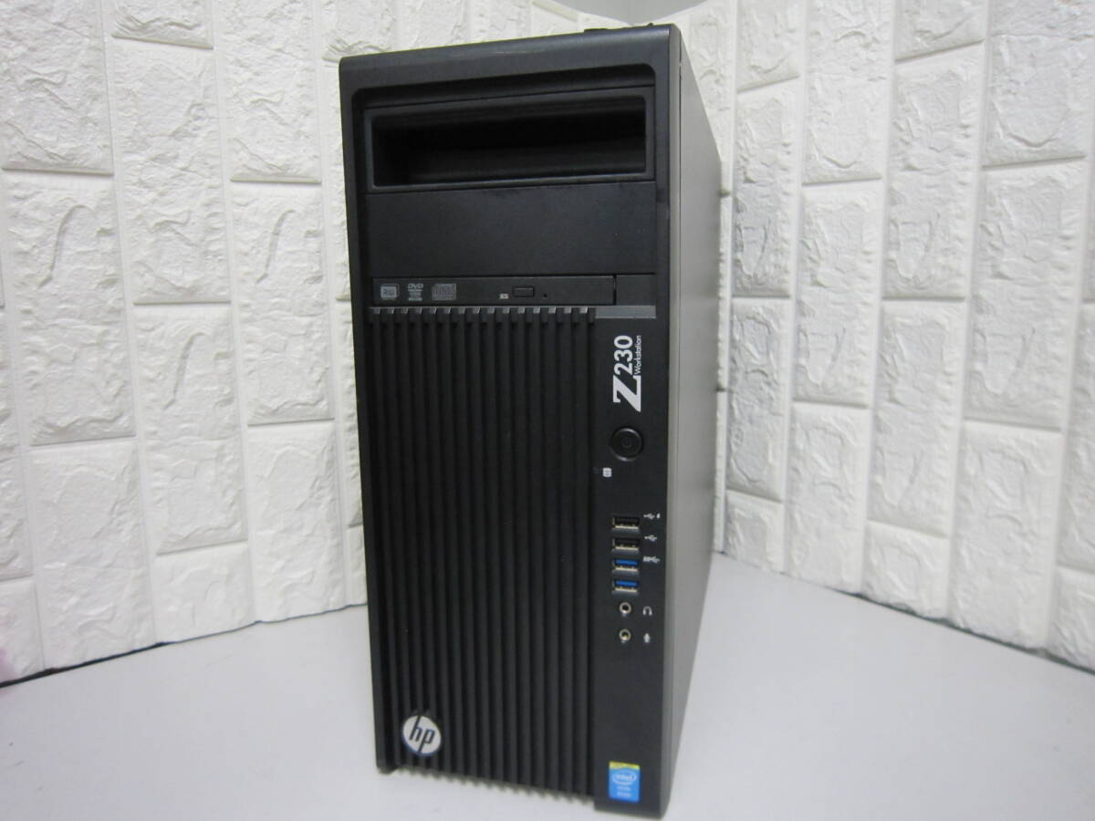 892★HP Z230 Tower Workstation Xeon E3-1270 v3 HDD/無 メモリ/16GB グラボ搭載 BIOS確認の画像1