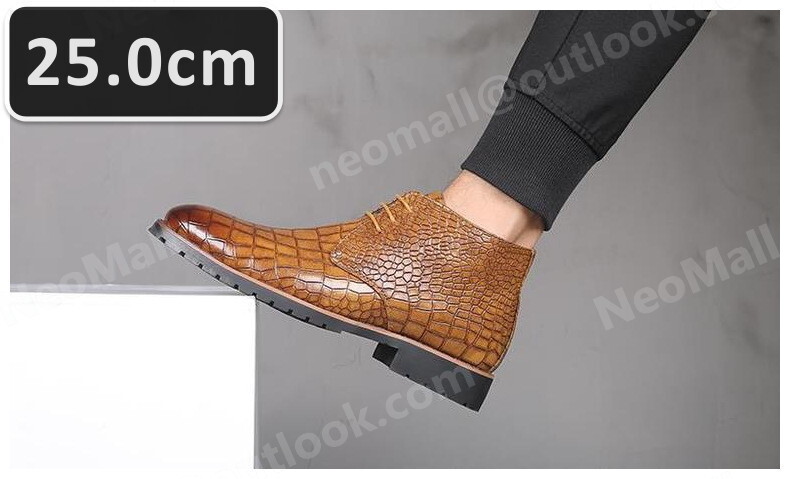 PUレザー メンズ シュートブーツ ライトブラウン サイズ 25.0cm 革靴 靴 カジュアル 屈曲性 通勤 軽量 インポート品【n033】