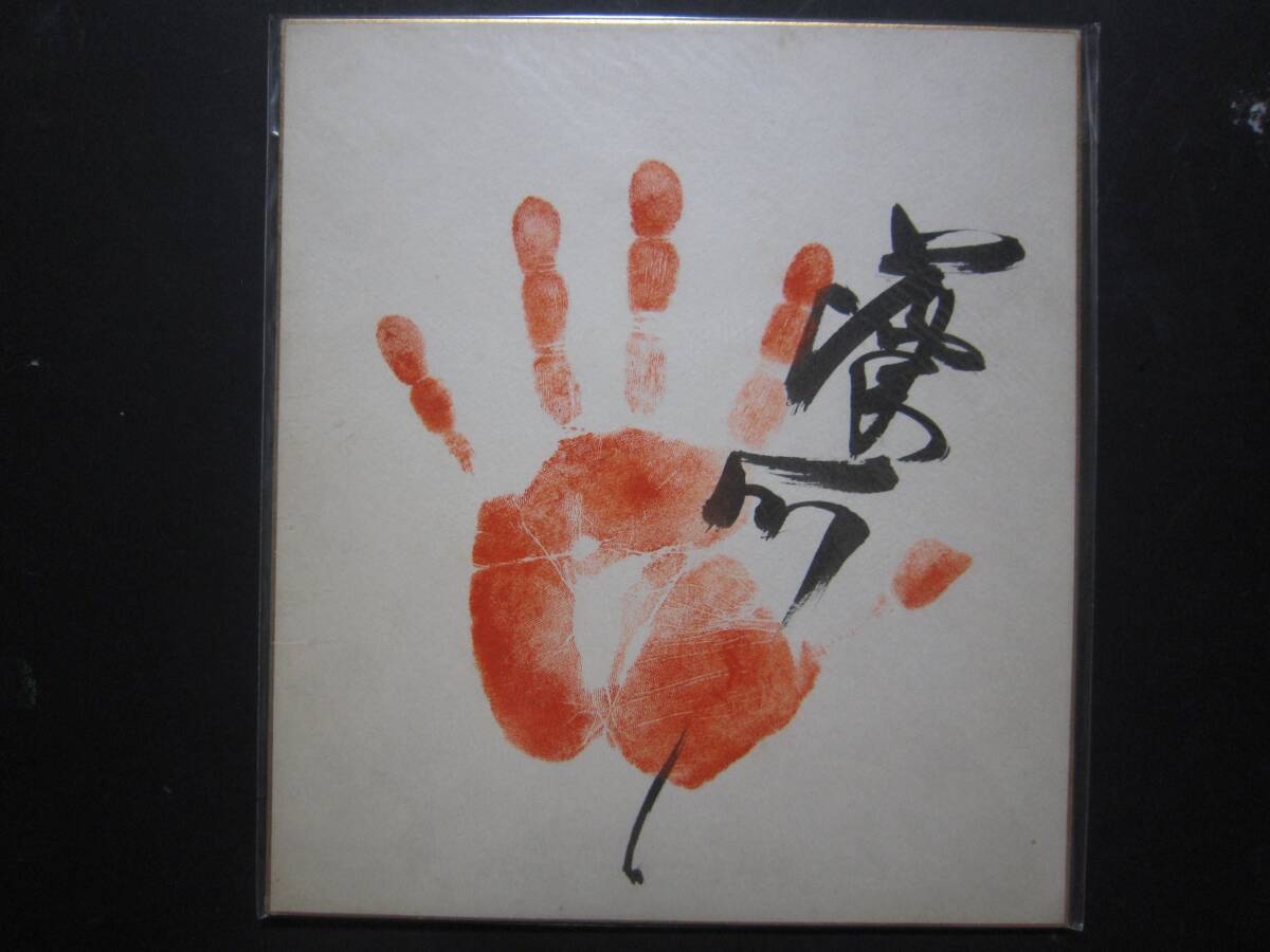 大相撲　藤ノ川　関脇　手形　サイン　394_画像1