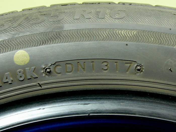 ブリヂストンのPlayz px ☆205/55R16 シリアル1317 ☆中古4本セットの画像4