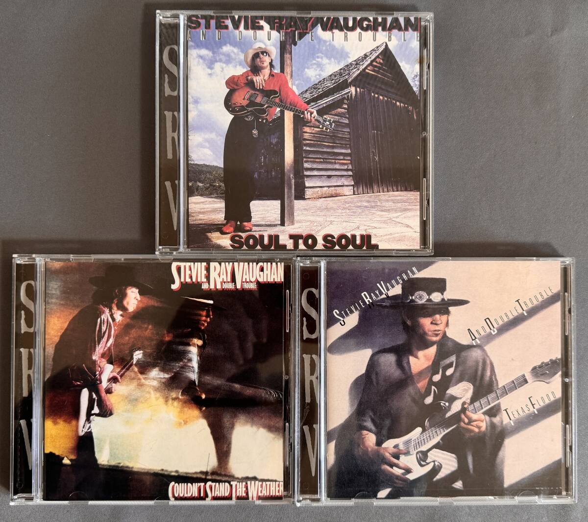 【スティービー・レイ・ヴォーン/Stevie Ray Vaughan And Double Trouble 初期アルバム 3枚まとめて US盤】テキサス ブルースの画像1