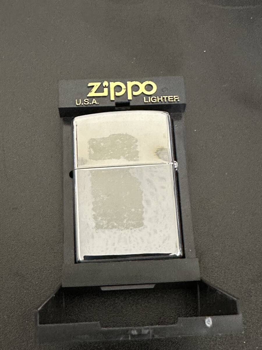 １円　未使用　ZIPPO　ジッポライター　シルバーカラー　サイパン　シール跡有_画像2