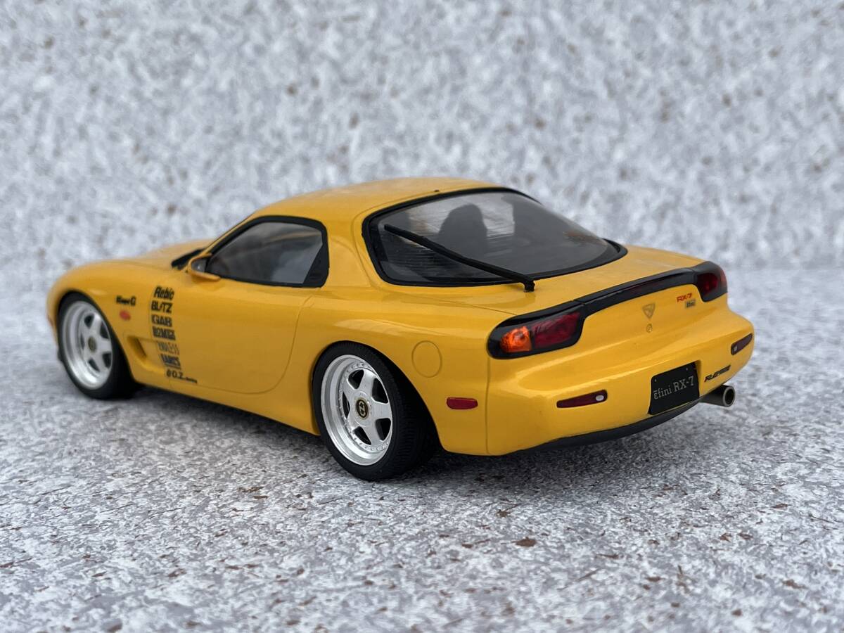  Junk or part removing!1/24 RX-7 Mazda final product Savanna Shutoko Battle bay shore midnight drift Running man 