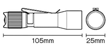 小型便 タジマ LEDペンライトP121D LE-P121D 建設向け 誤作動防止ガード付 TAJIMA 266156 。_画像4