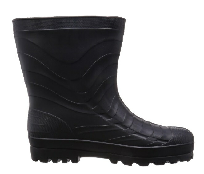  free shipping . many KITA mega safety boots L size KR-7010 BLK black Short type rain boots kita