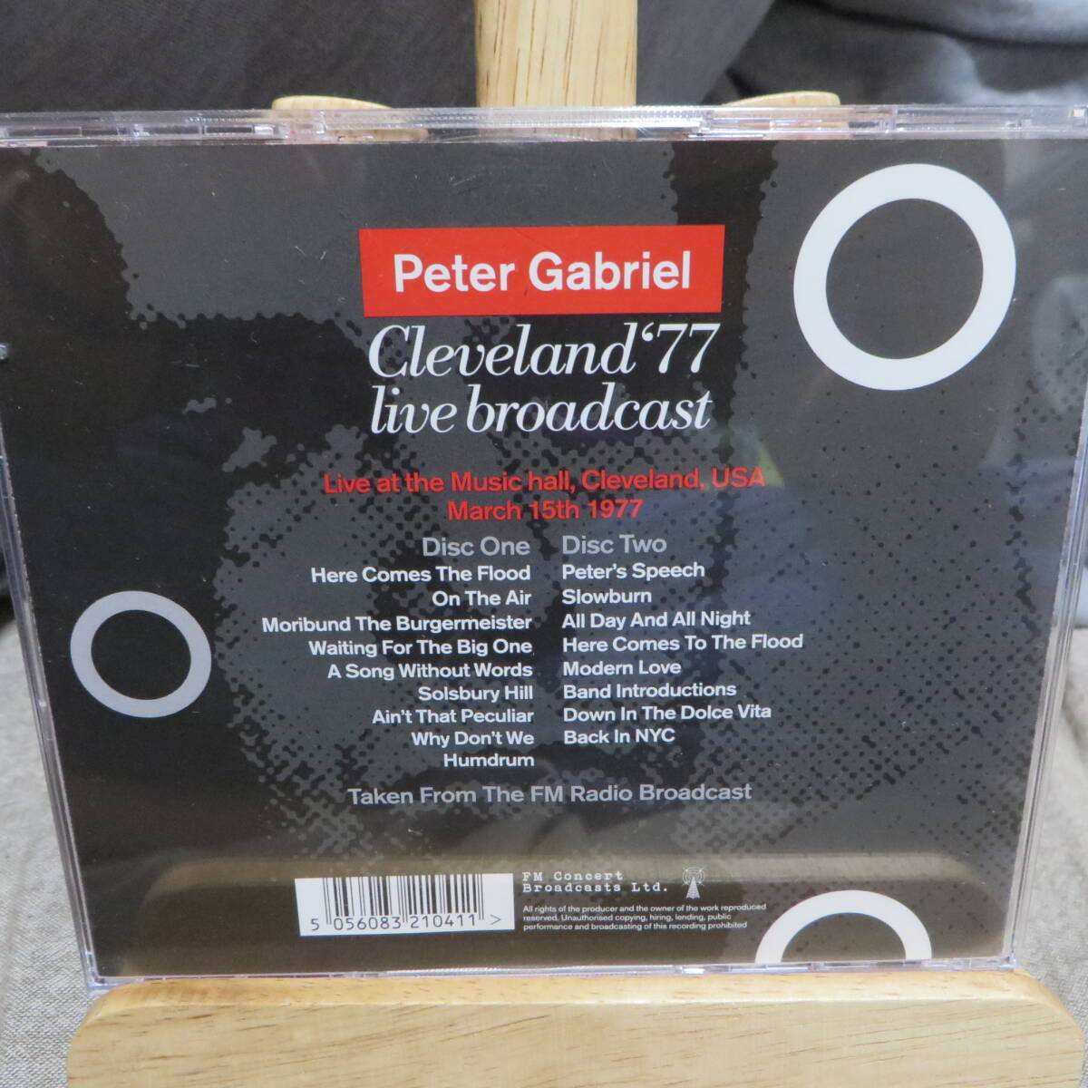 輸入2CD、中古、Peter Gabriel ピーター・ガブリエル クリーヴランド1977　ラジオ放送用音源だそうです。_画像2