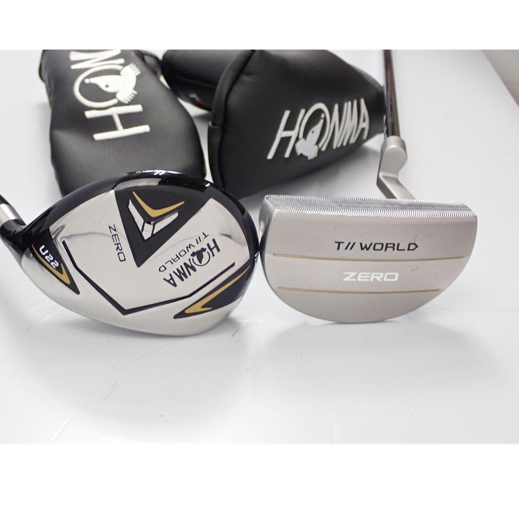 1円【良品】HONMA ホンマ/ゴルフ　キャディーバッグとシューズバッグセット　ツアーワールド/62_画像5