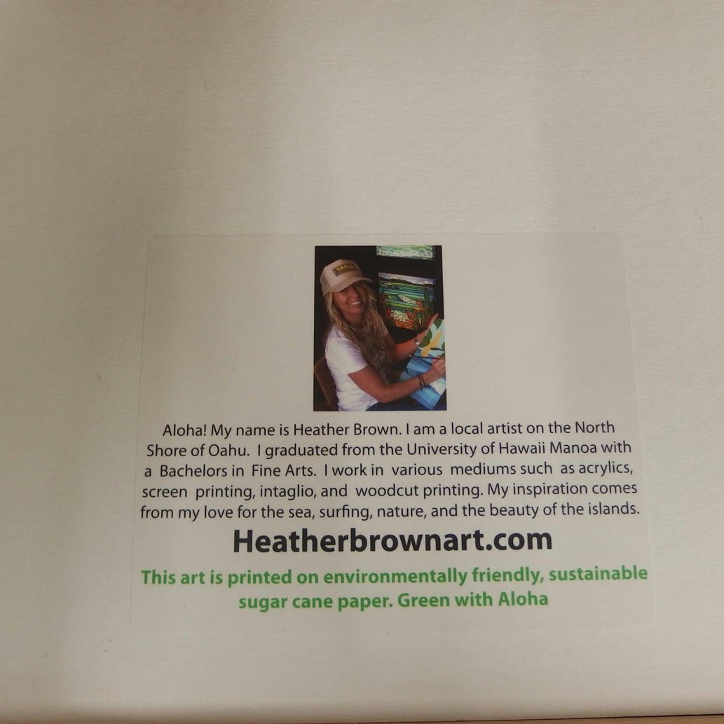 1円【良品】 Heather Brown　ヘザーブラウン額装　絵画　サイン入り/82_画像5