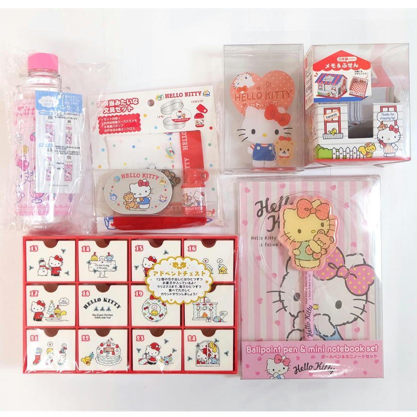 1円【美品】SANRIO ハローキティ グッズ 28点セット 文房具セット ルームライト 目覚まし時計 クリアファイル 等/71の画像4