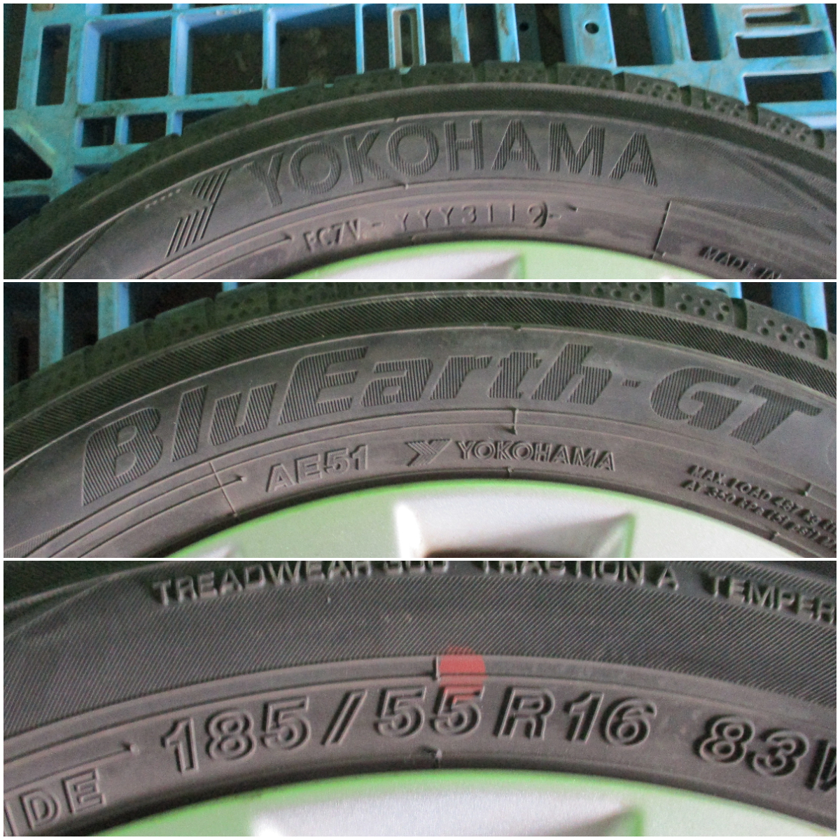 ★スズキ★ スイフト ZC72S 純正16インチアルミ&夏タイヤ4本セット GENUINE ALLOY WHEELS & SUMMER TIRES SET(4pcs) FOR SUZUKI SWIFTの画像3