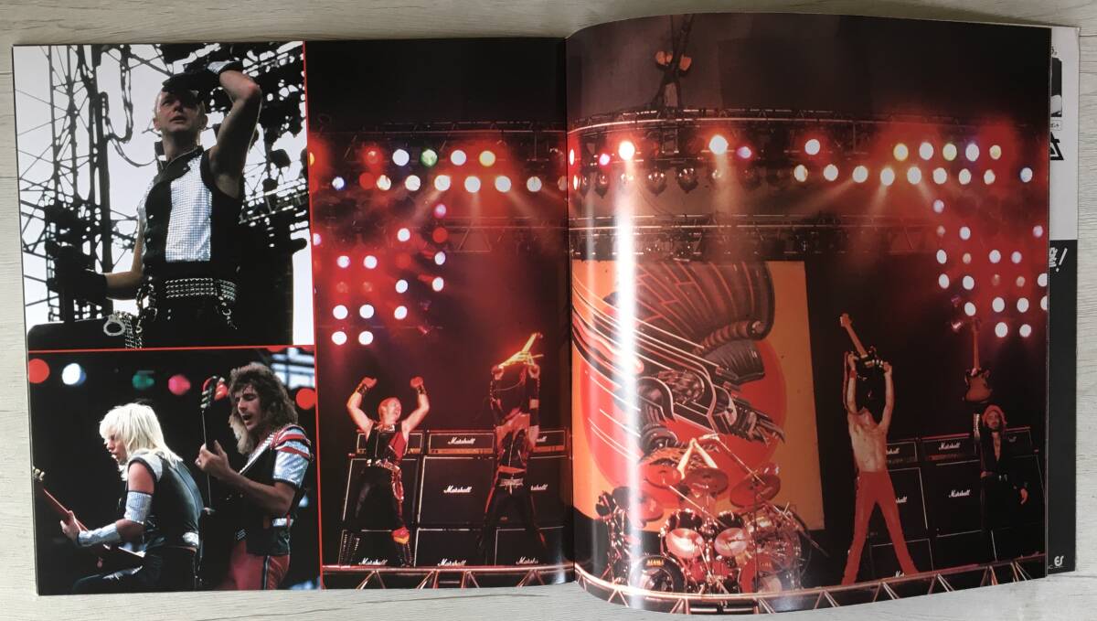  ticket attaching JUDAS PRIEST 1984 concert pamphlet 