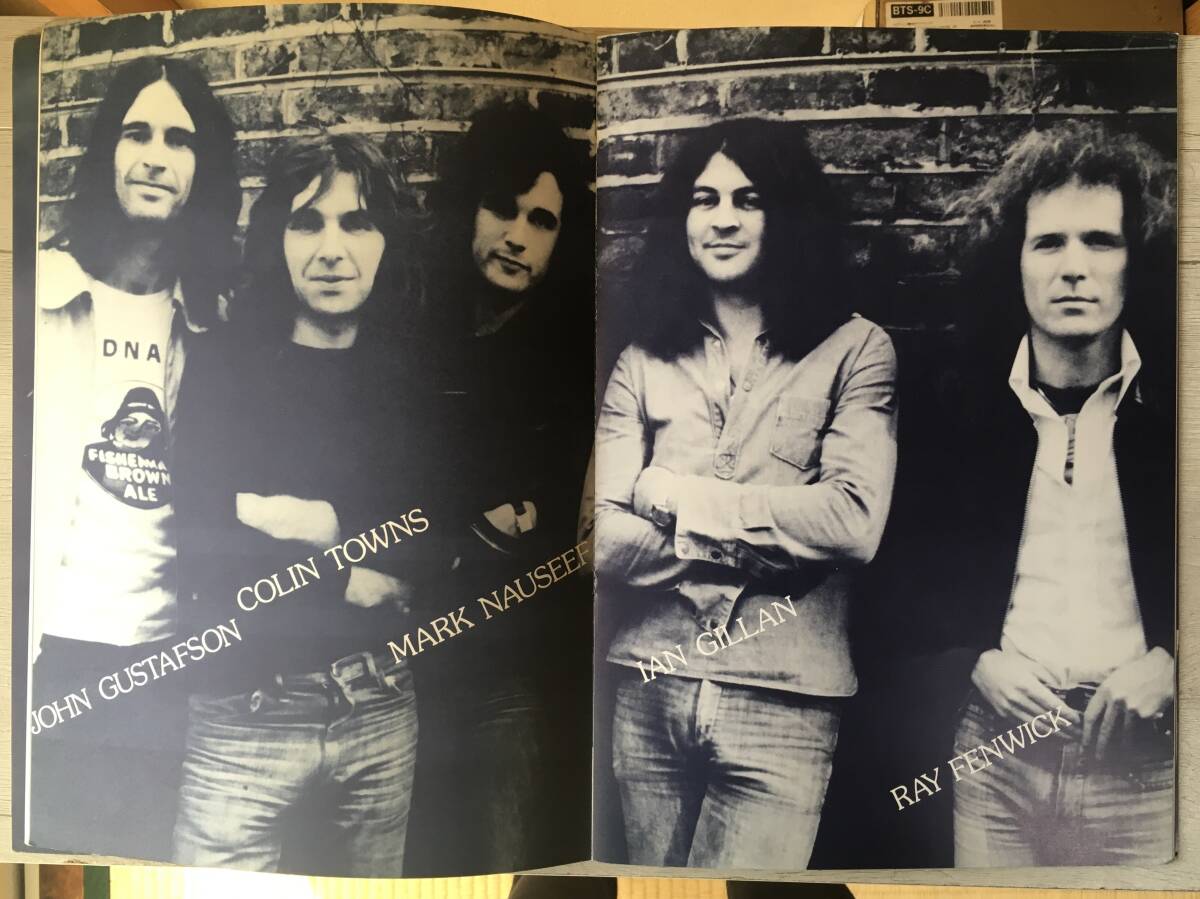 フライヤー、ステッカー付 IAN GILLAN BAND コンサートパンフレット DEEP PURPLE_画像4