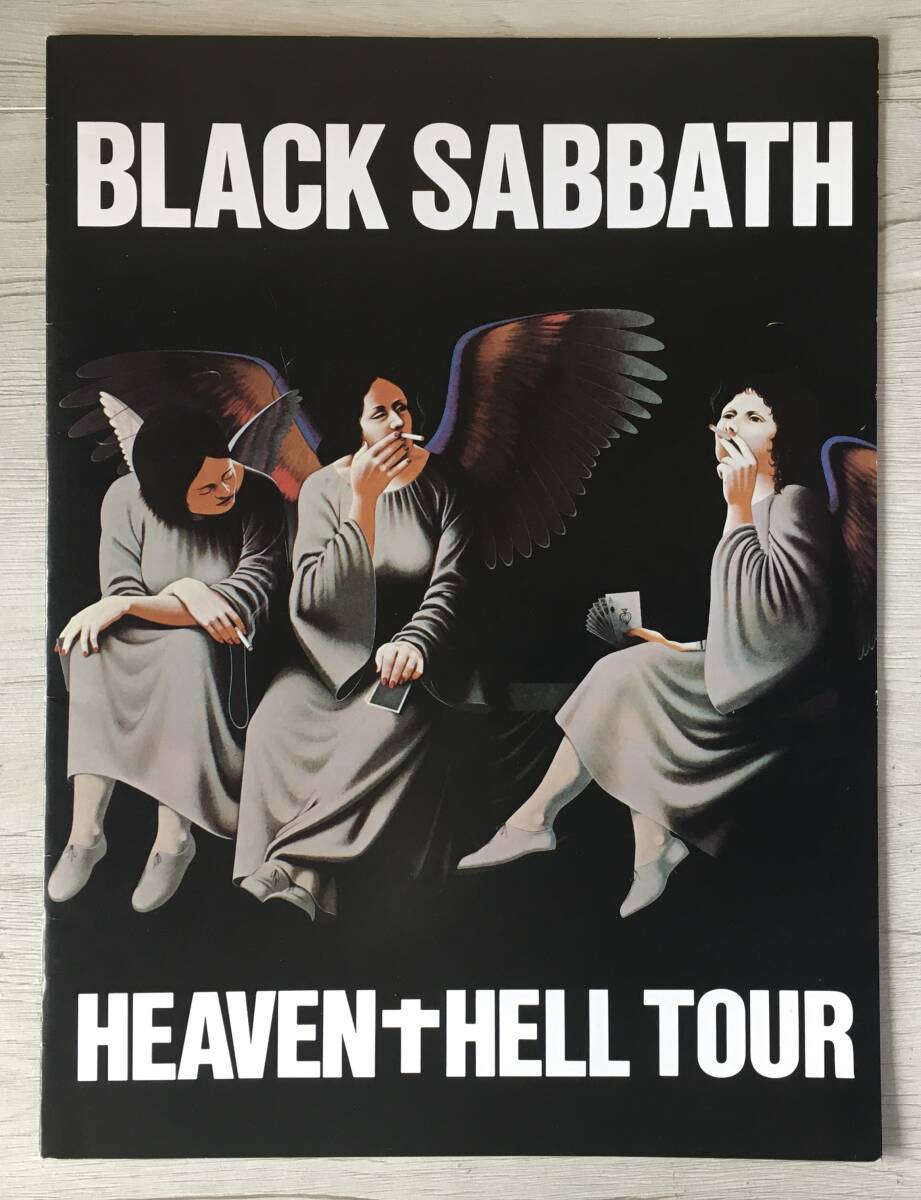BLACK SABBATH HEAVEN AND HELL TOUR コンサートプログラム　UK製　全20ページ　チケット付き_画像1