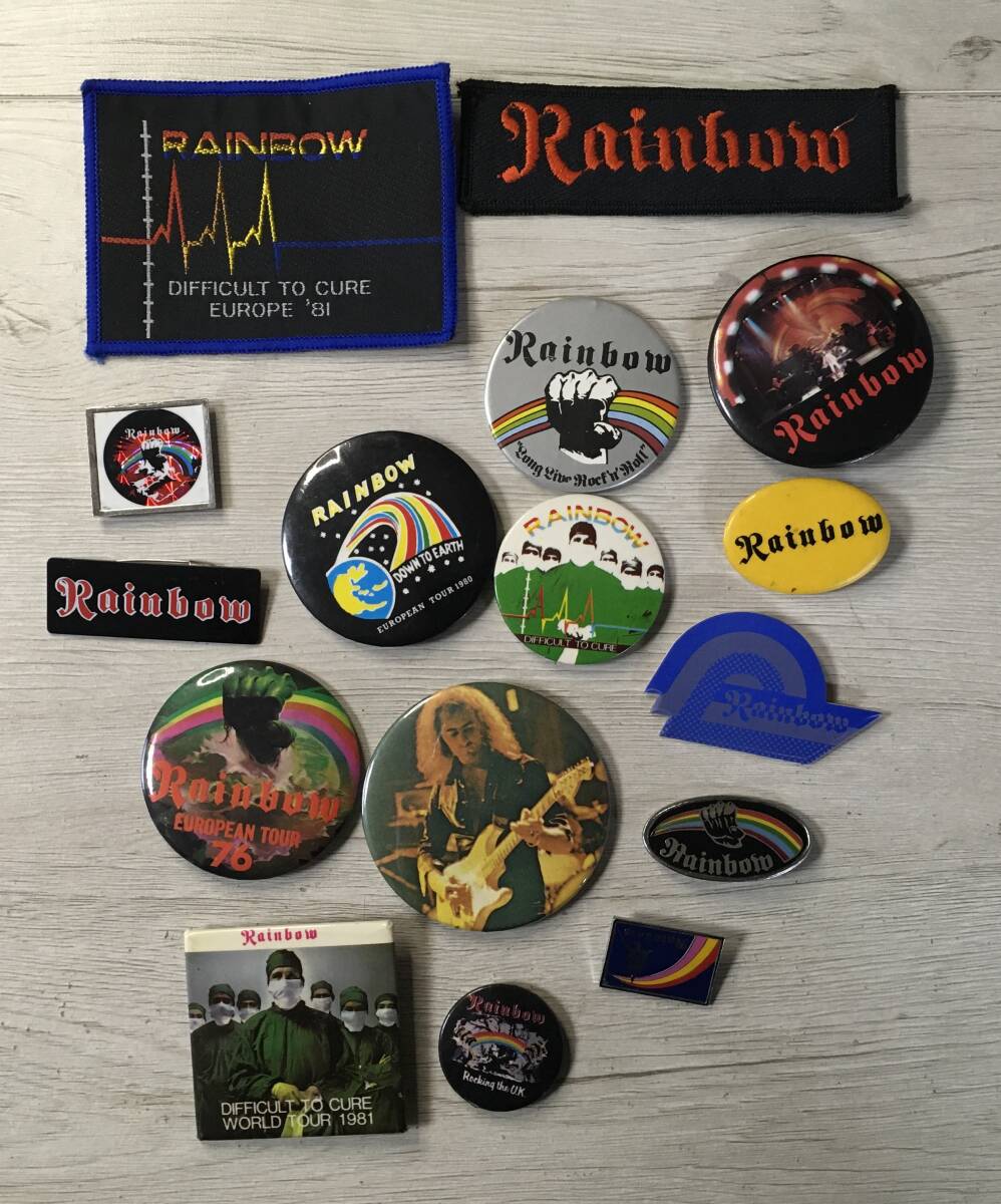 RAINBOW Vintage patch 2 kind badge 12 kind . day memory badge 2 kind 