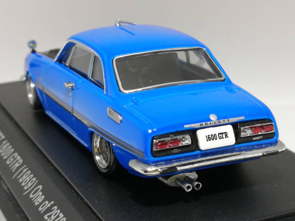 1/43 MMP ISUZU BELLETT 1600 GTR (1969）改 アルミ 深リム ローダウン 改造 ベレット カスタムの画像6