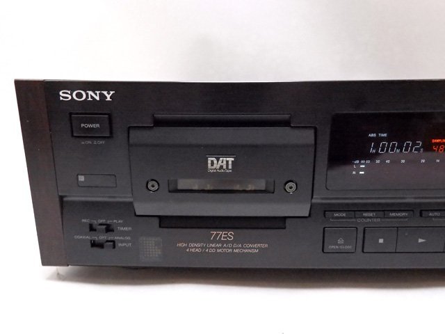 ジャンク品 SONY ソニー DTC-77ES DATデッキ リモコン・説明書付き_画像2