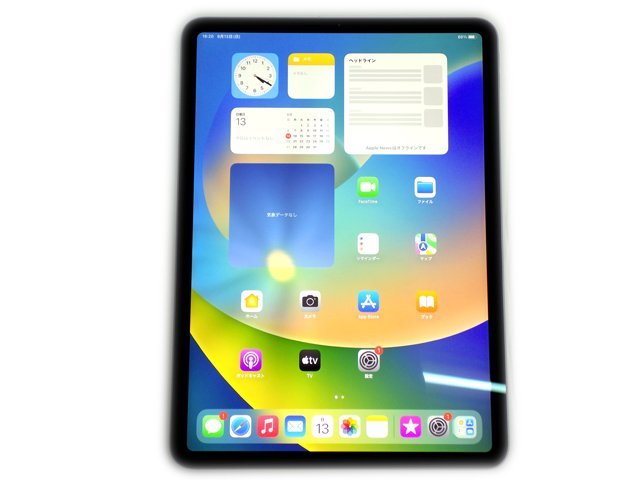 現状品/動作ok Apple/アップル iPad Pro (MTXQ2J/A) 11インチ 第1世代 Wi-Fi 256GB 2018年モデル タブレット スペースグレイ_画像1