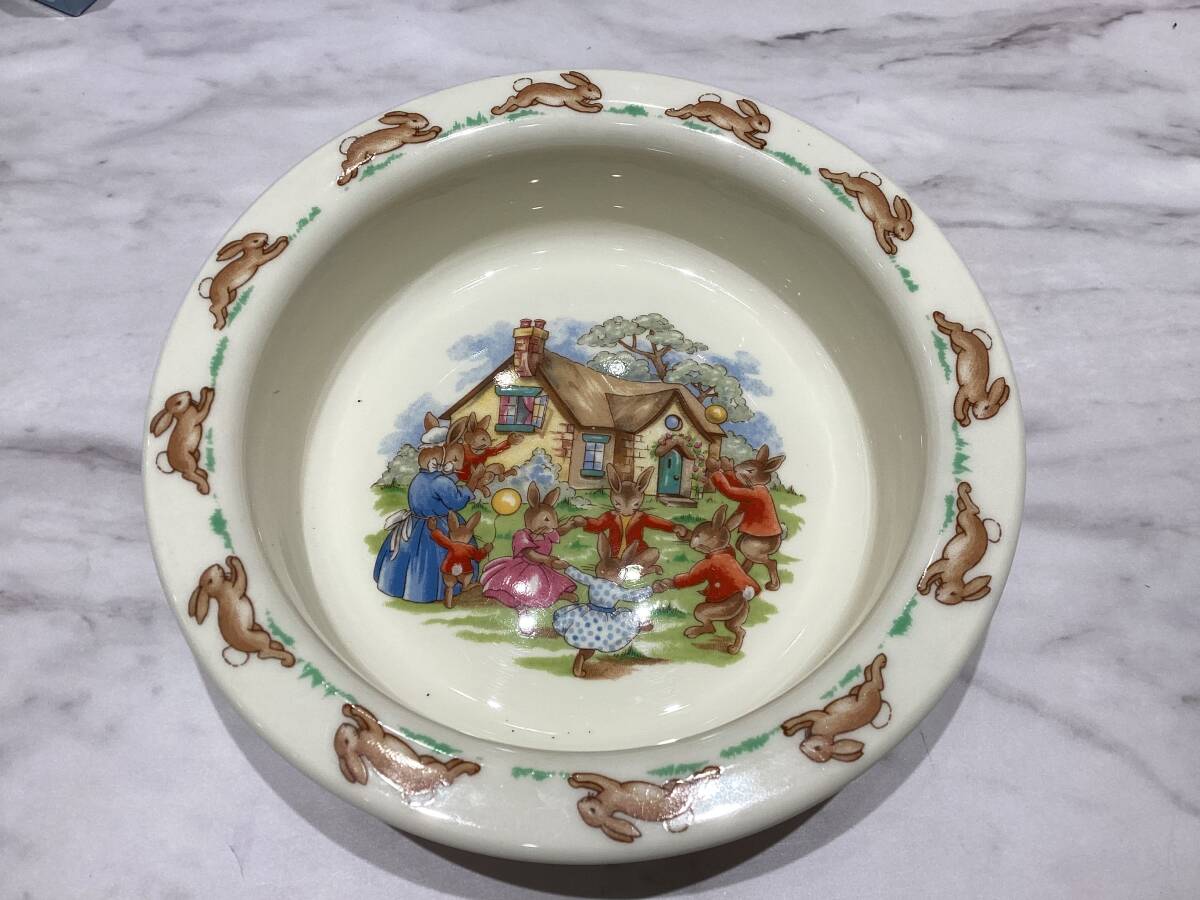 A1370 Royal Doulton ロイヤルドルトン bunnykins バニキンズ ポリンジャー ボウル カップ 2点セット _画像4