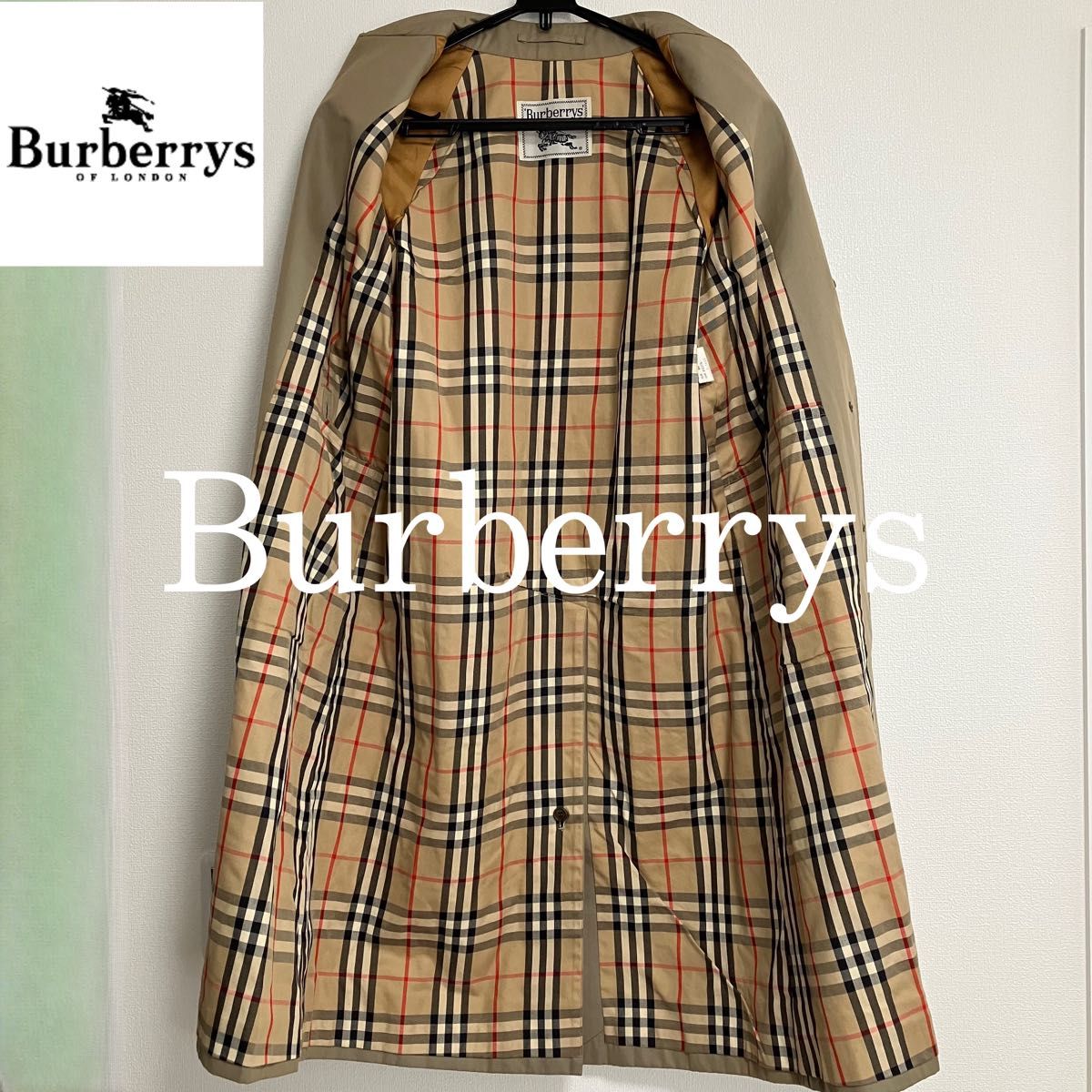 良品】Burberrys バーバリー トレンチコート カーキ ノバ 良品】Burberrys バーバリー トレンチコート カーキ ノバ