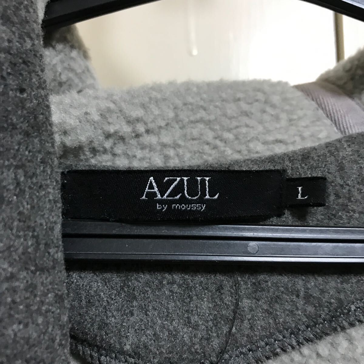 AZUL by moussy ノーカラーコート サイズL レディース_画像3