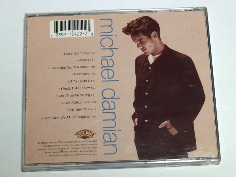 MICHAEL DAMIAN / REACH OUT TO ME マイケル・ダミアン CD アルバム_画像3