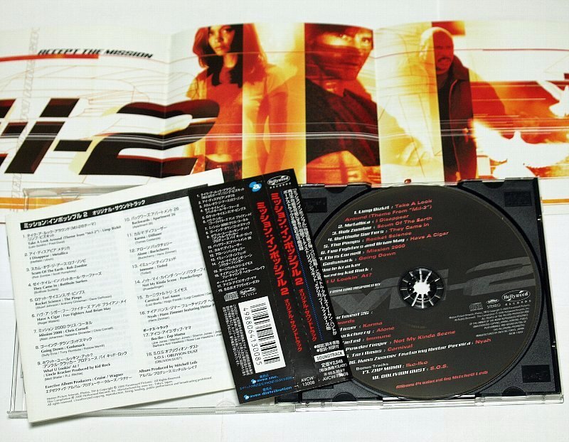 国内盤 ミッション・インポッシブル2 Mission Impossible 2 サントラ CD / Limp Bizkit,Metallica,Foo Fighters,Oblivion Dust,Buckcherry_画像2