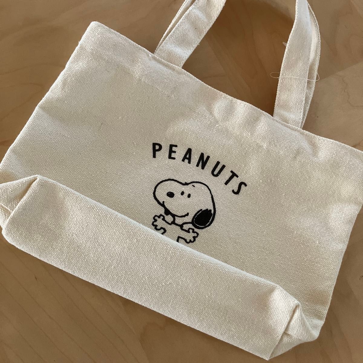 PEANUTS スヌーピー 帆布ミニトートバッグ【新品】