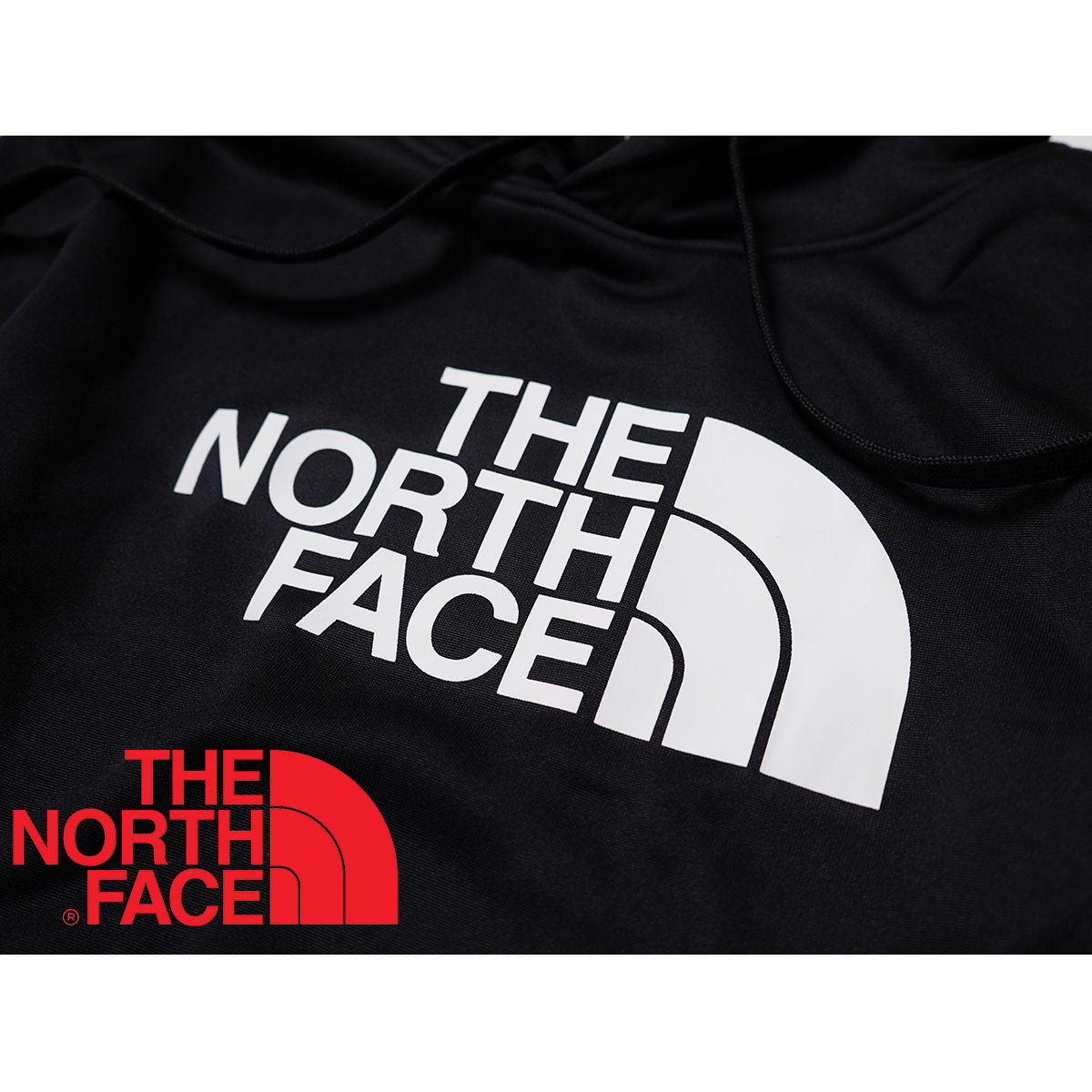 【新品本物 USA購入】THE NORTH FACE ノースフェイス ■ Surgent HD Hoodie 2.0 ■ ブラックホワイト / L ■ビッグロゴ パーカー 海外限定_画像3