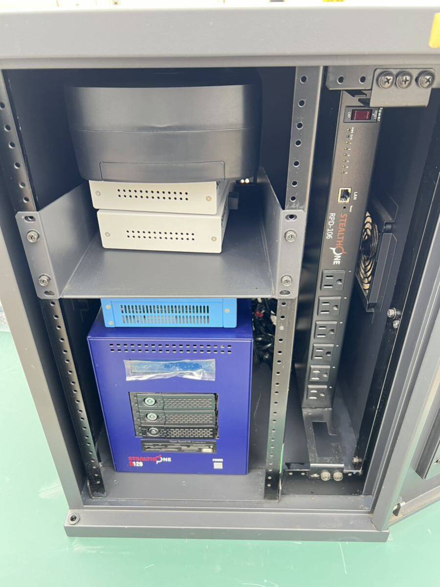 サーバーラック RPD-106★SSW1500×2★SG105★StealthOne D120★APC ES550★WZR-450HP