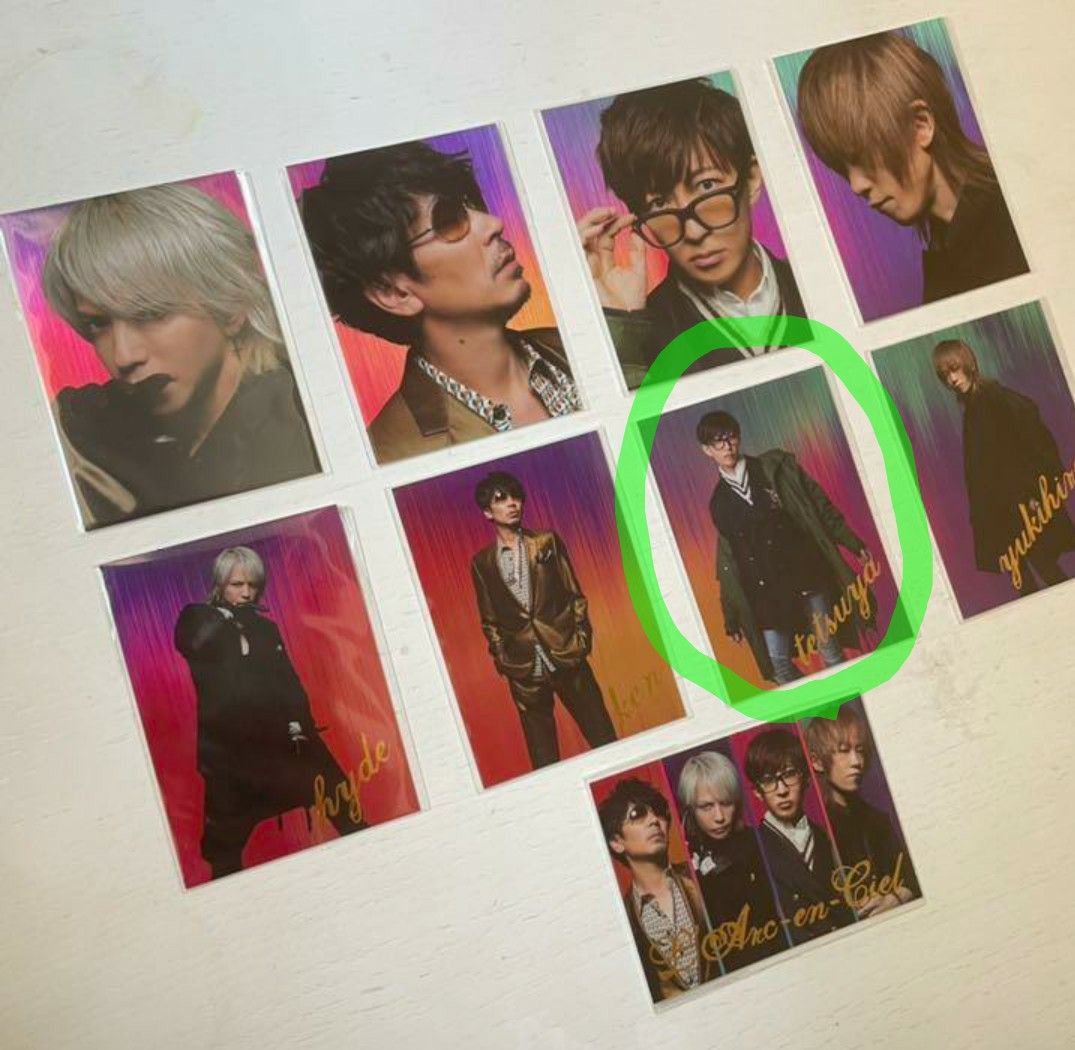 ラルスクラッチ tetsuya ラルク4枚セット フォトカード hyde ラルスクラッチ tetsuya ラルク4枚セット フォトカード hyde