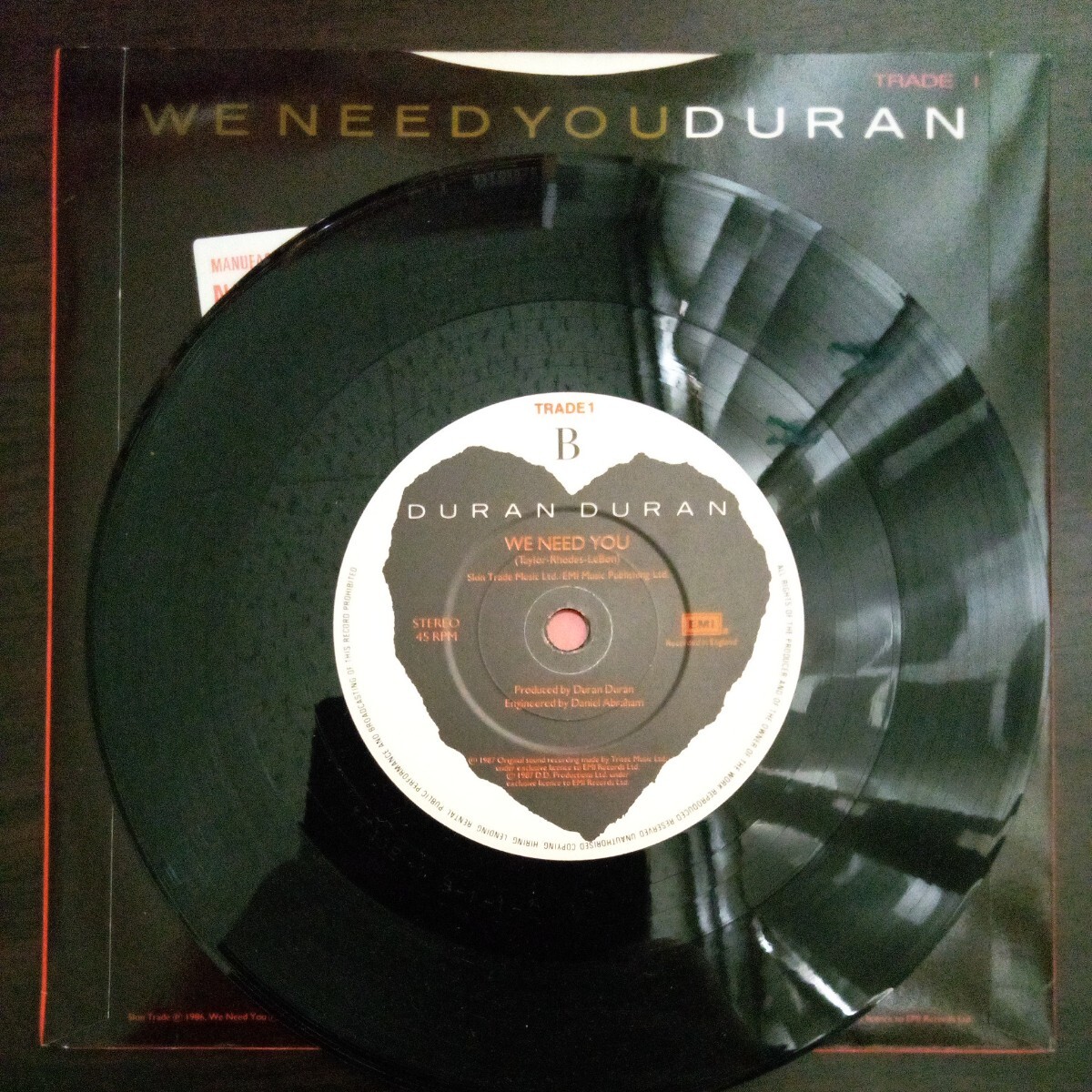 NOT FOR SALE　DURAN DURAN SKIN TRADE/WE NEED YOU_画像5