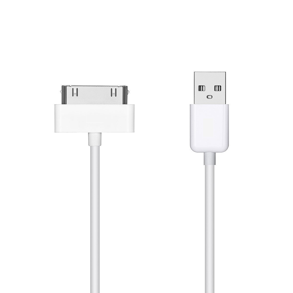 DOCKケーブル iPad iPhone4 4S 3GS 3G iPod 等対応 USB cable 充電 データ転送USBケーブル 2m 全2色 ホワイト_画像1