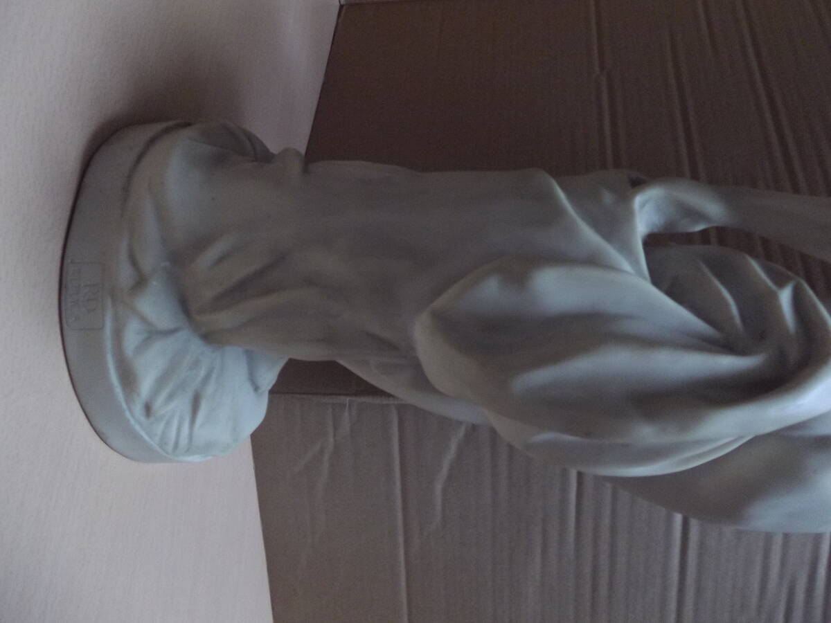 白い裸婦像（大）２１ｘ１９ｘh６０cm　５，７kg　石粉粘土？_画像9