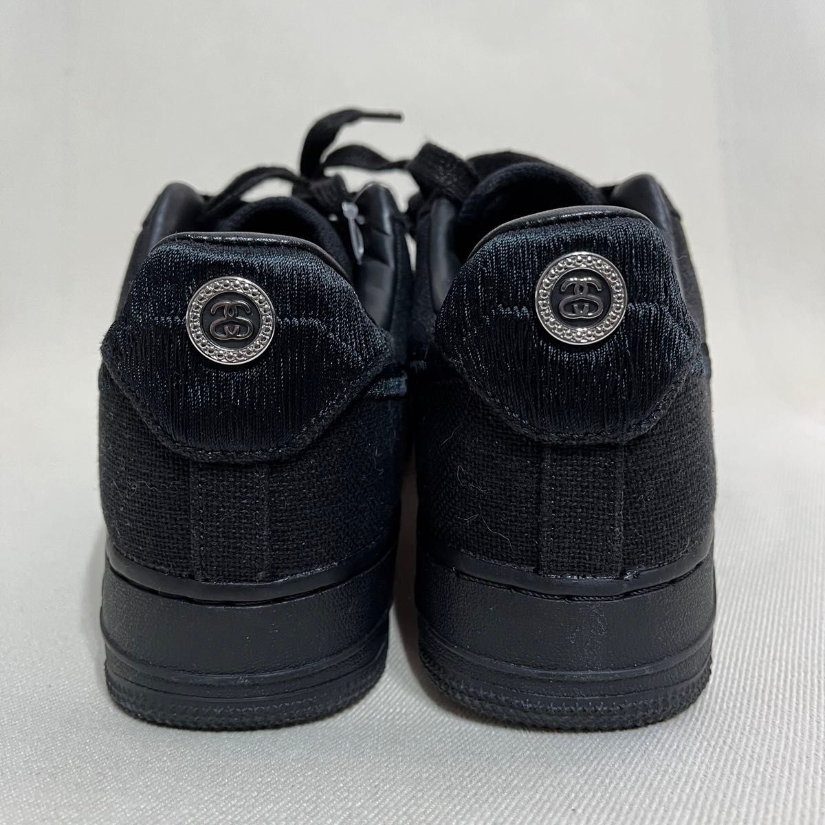 Nike Stussy Triple black Air Force 1 ナイキ ステューシー エアフォース1 黒 27cm 新古