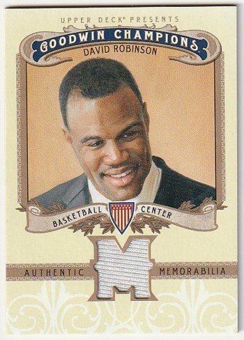 2010 UD UPPER DECK GOODWIN CHAMPIONS David Robinson JERSEY RELIC_画像1