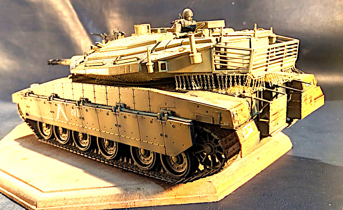 完成品　１/３５アカデミー　IDFイスラエル　メルカバMK.IV　主力戦車_画像3