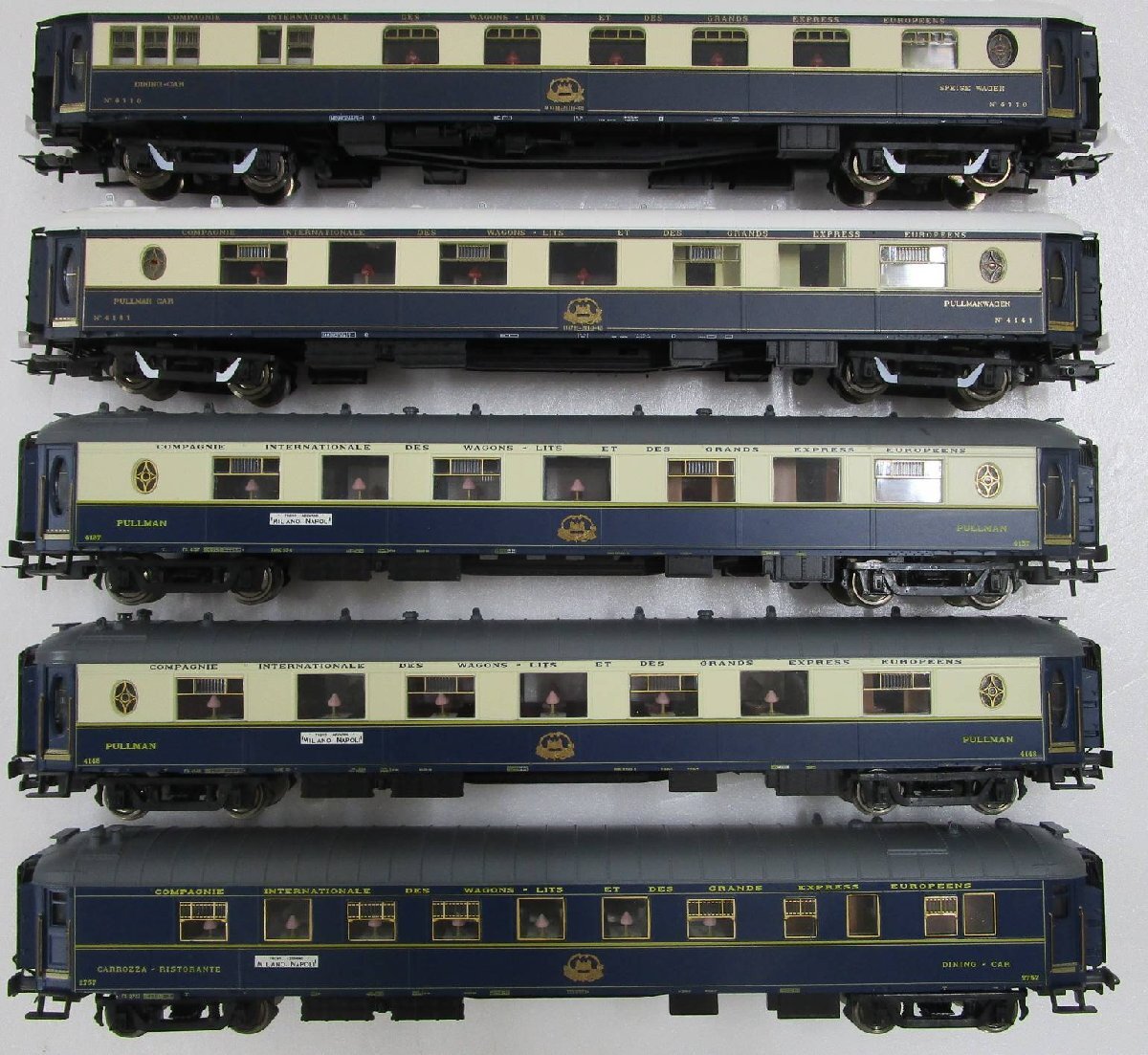 Rivarossi HR4322+HR4295 Orient экспресс пассажирский поезд 5 обе [ Junk ]mth032004