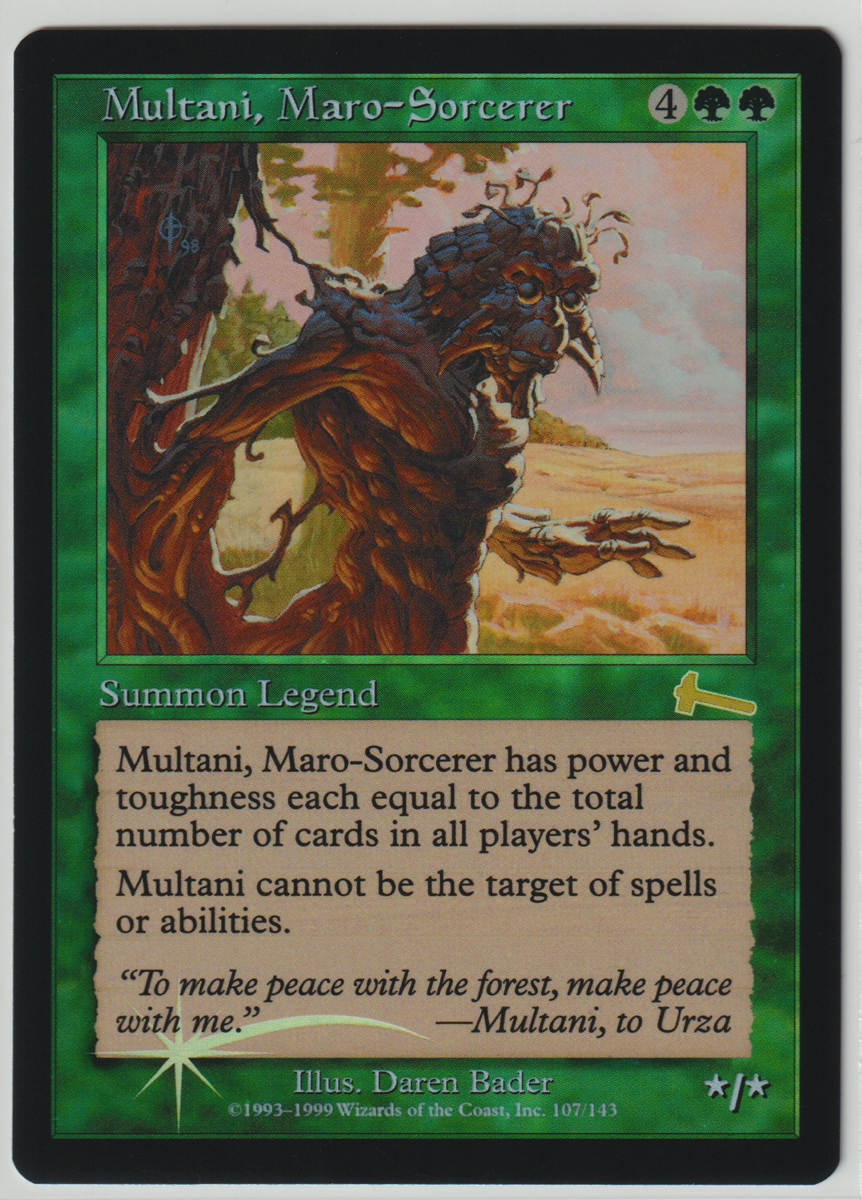 Magic:The Gathering/ULG マローの魔術師ムルタニ Multani, Maro-Sorcerer/英1 FOIL_画像1