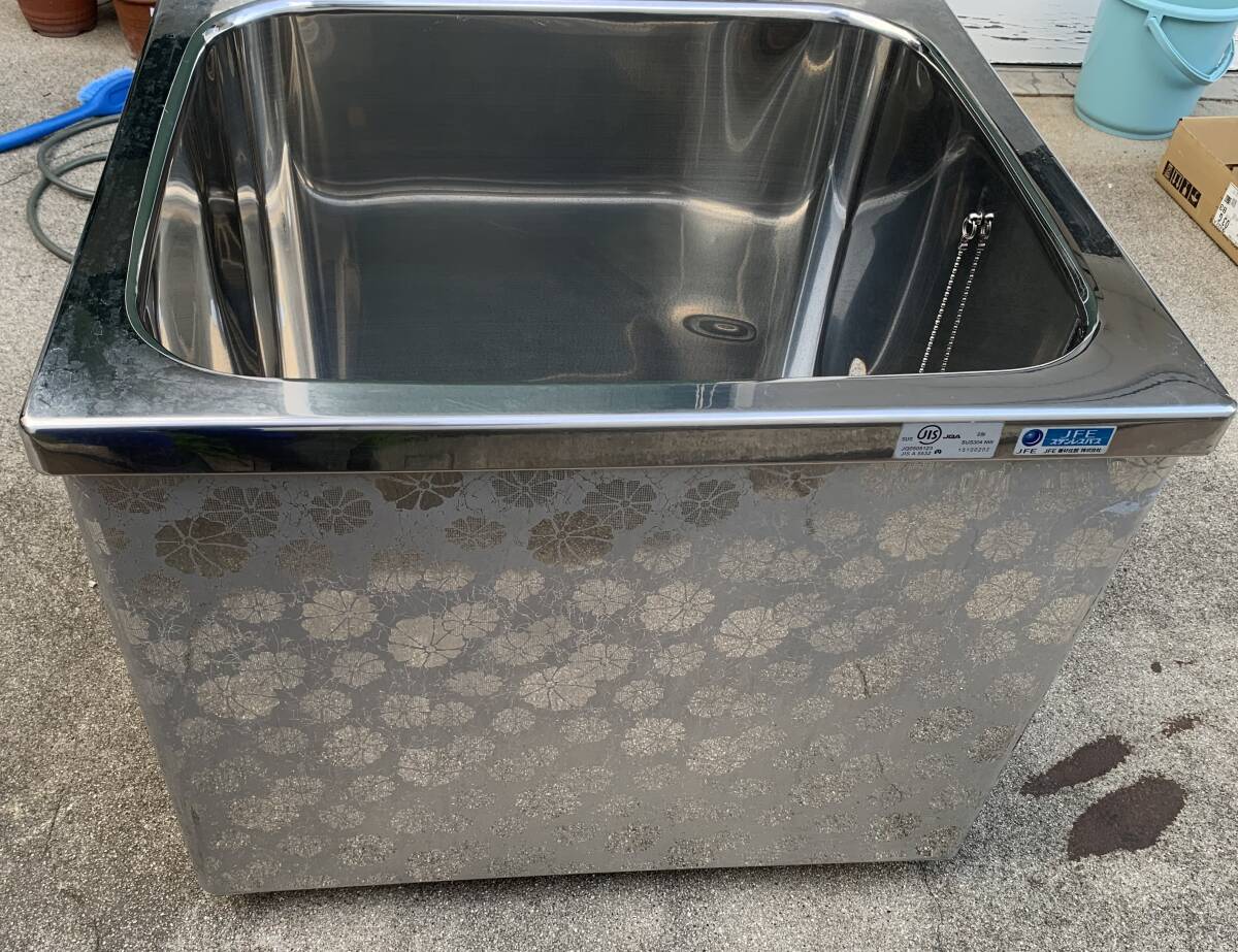 中古 JFE建材住設 ステンレス浴槽 700X800サイズ 右排水 item 中古 JFE建材住設 ステンレス浴槽 700X800サイズ 右排水 item
