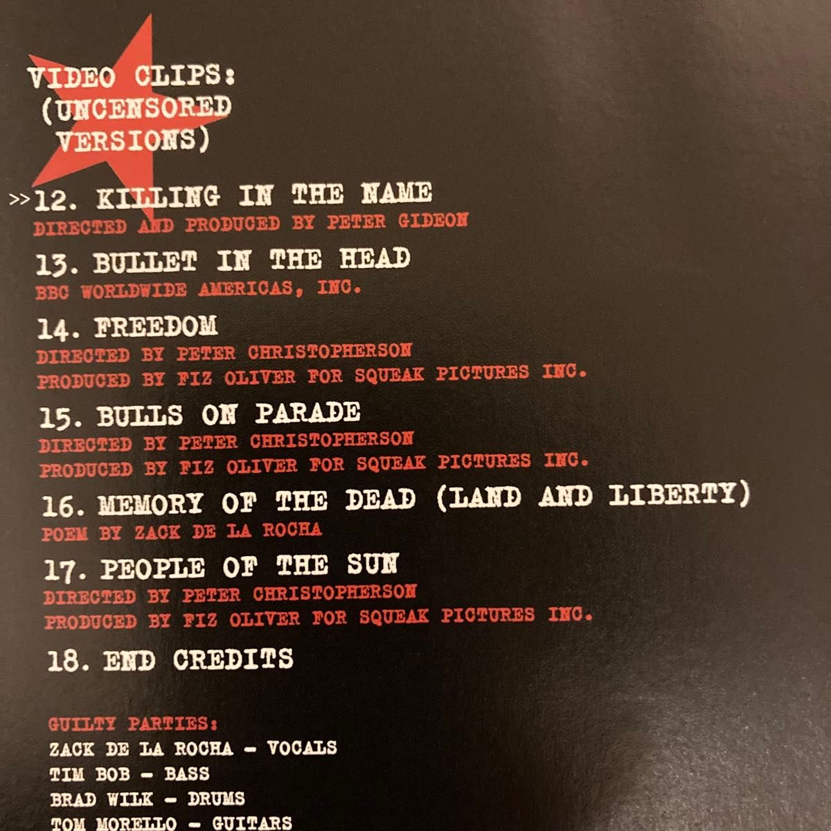 Rage Against The Machine DVD CDセット