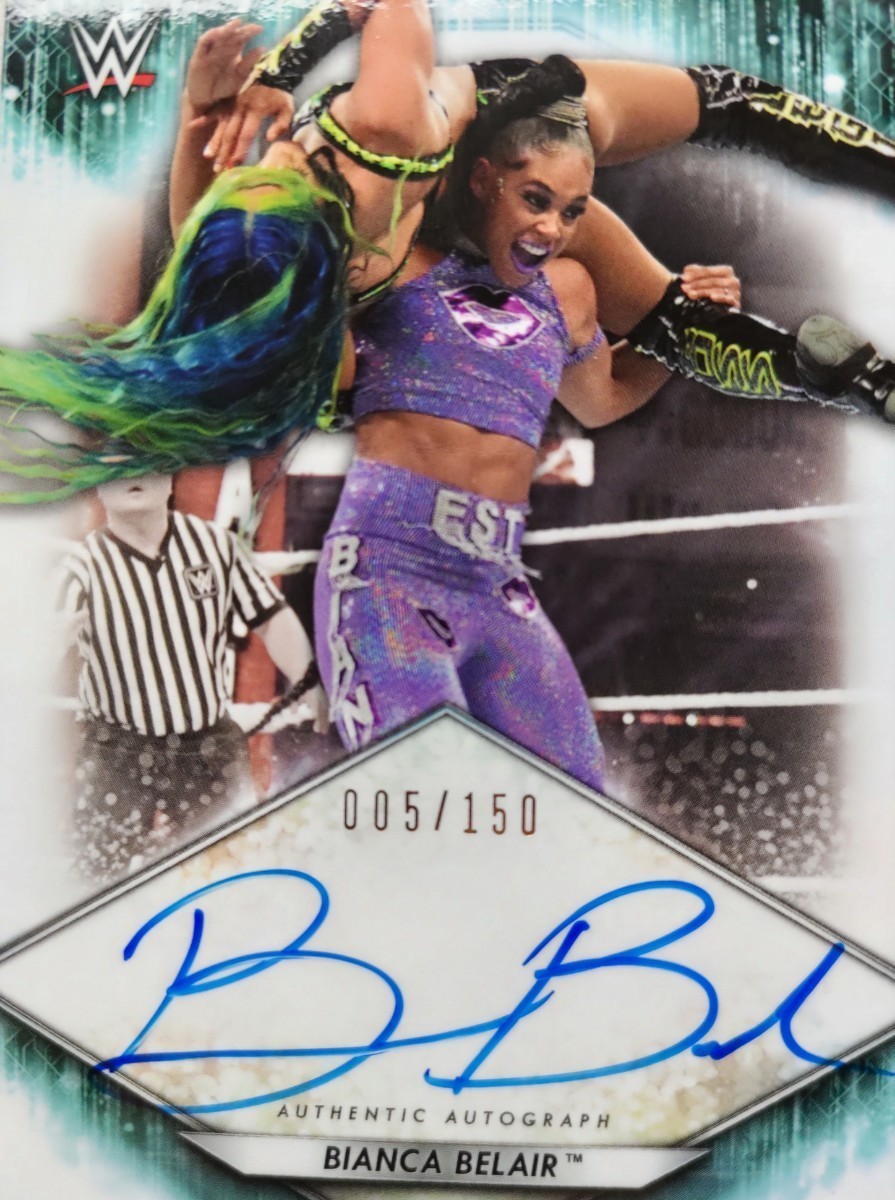 お歳暮ならオンライン topps - Yahoo!オークション WWE ビアンカ / 女子プロレスカード サイン