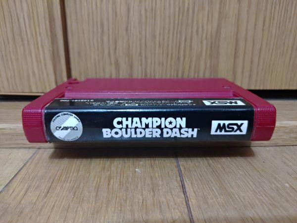 [ junk * cartridge ]CHAMPIONSHIP BOULDER DASH Champion sipboruda- dash MSX. game soft 