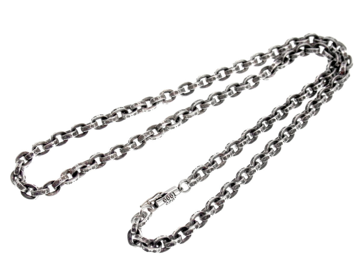 クロムハーツ CHROME HEARTS ■ 【 PAPER CHAIN 18 】 シルバー ペーパーチェーン ネックレス 32320