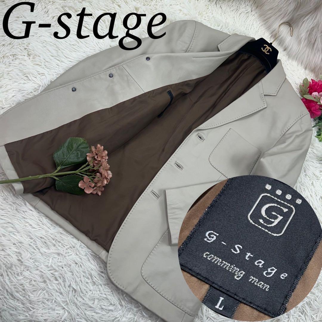 G-stage ジーステージ メンズ Lサイズ レザージャケット ラムレザー_画像1