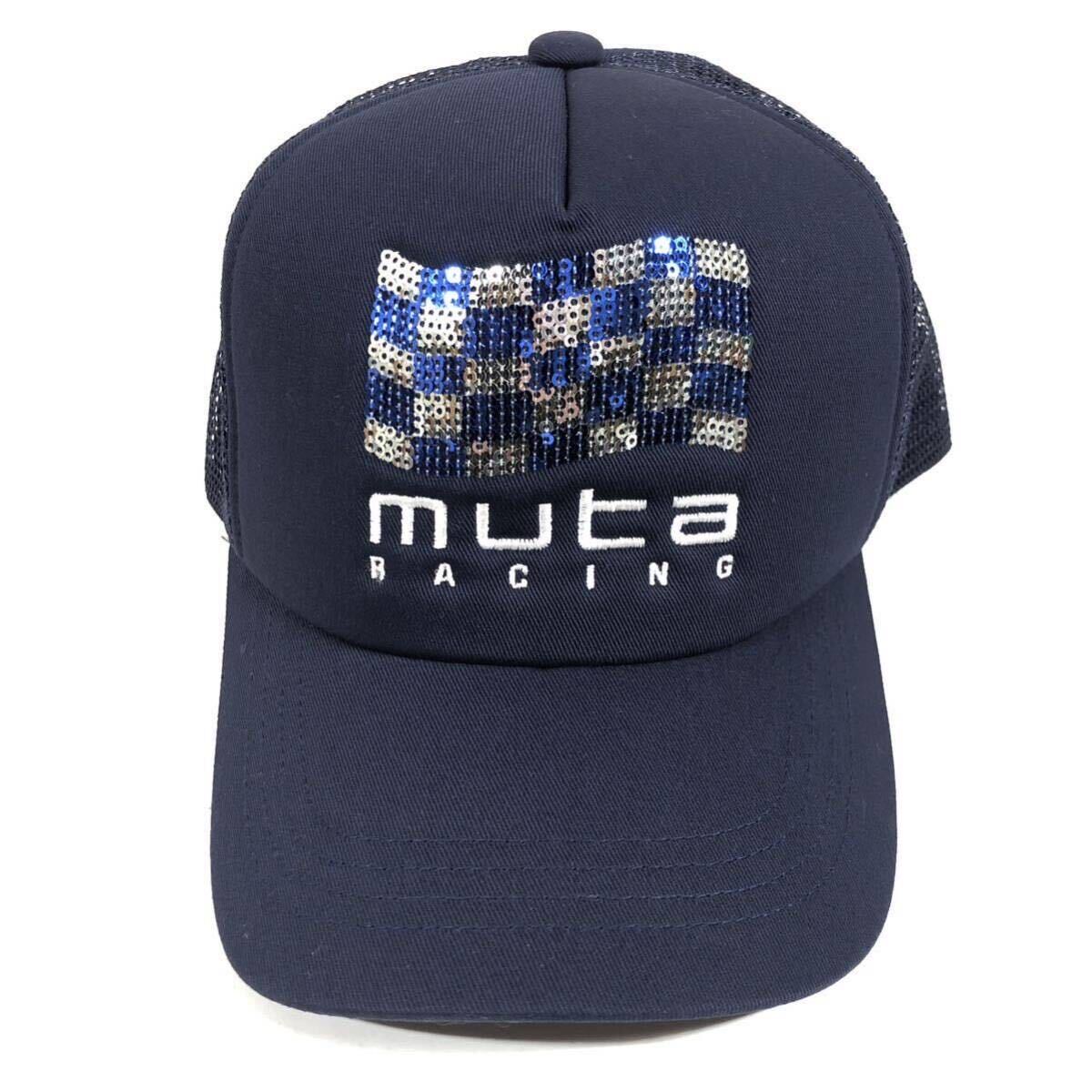 未使用品【ムータ】本物 muta ベースボールキャップ ONE SIZE 帽子 ハット RACING レーシング コットン×ナイロン メンズ レディース 12_画像1