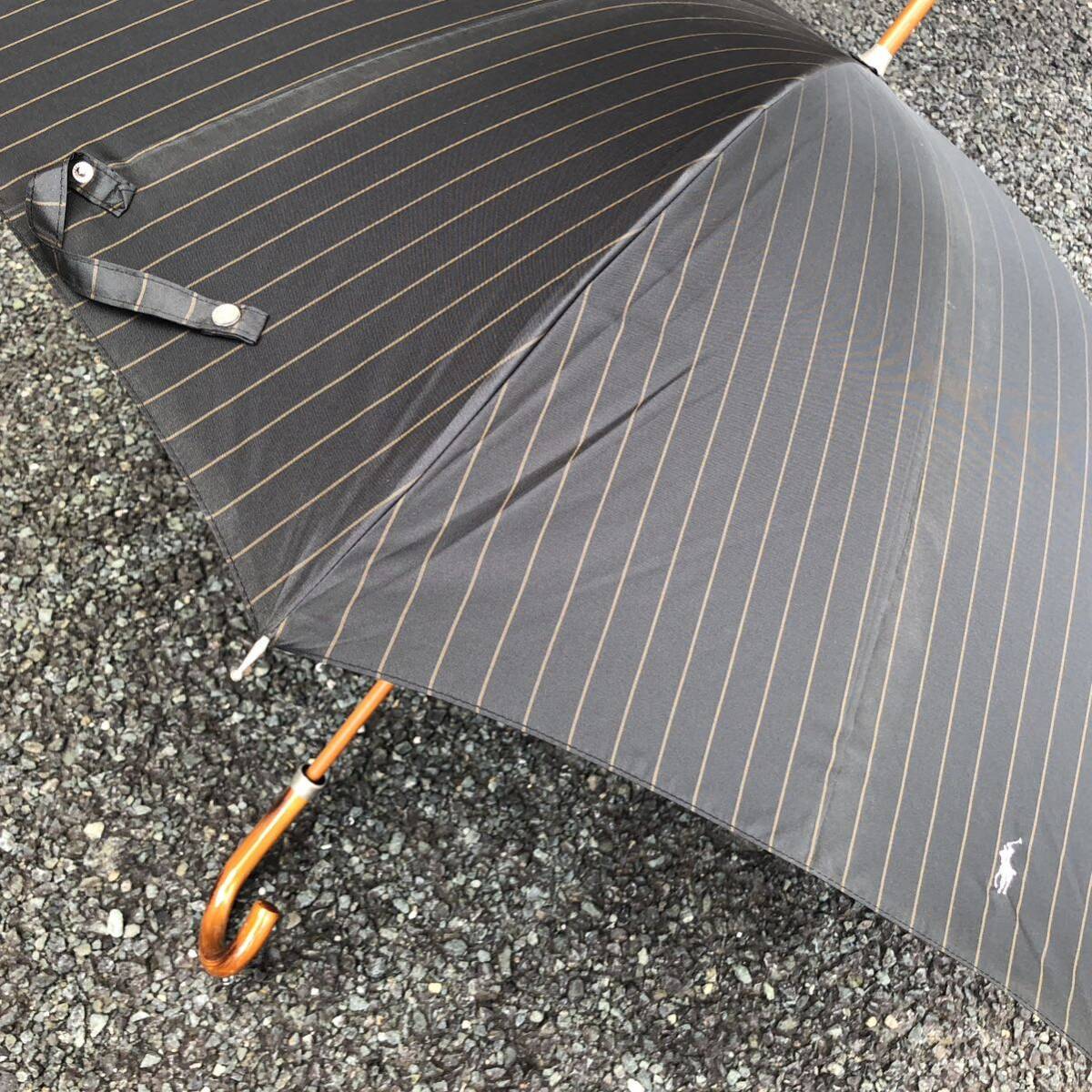 【ラルフローレン】本物 Polo Ralph Lauren 傘 ロゴモチーフ 全長98cm 雨傘 アンブレラ 雨具 長傘 メンズ レディース_画像5