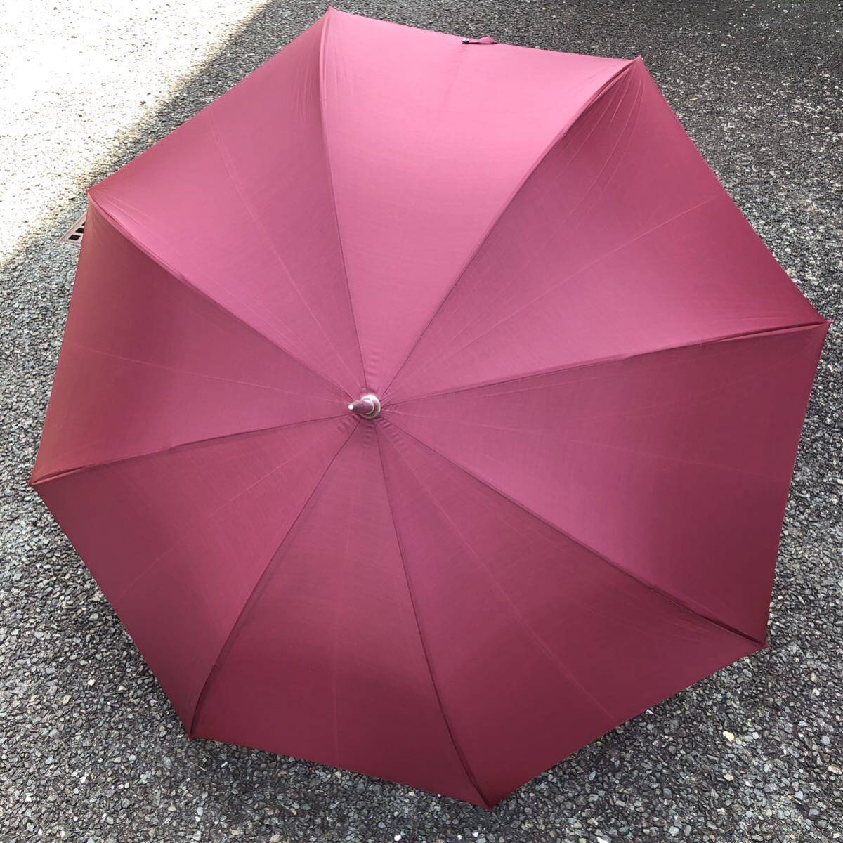 【ブルガリ】本物 BVLGARI 傘 全長106cm 大傘 雨傘 アンブレラ 雨具 長傘 メンズ レディースの画像3