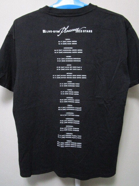 B'z LIVE-GYM Pleasure 2023 -STARS-　ツアーＴシャツ・Ｌ（稲葉浩志松本孝弘コンサートライブツアーグッズウエア）_画像4