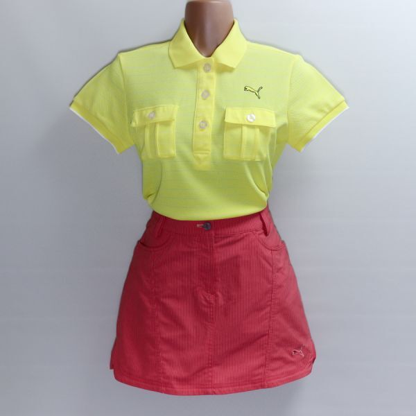 [Y-655] 【ゴルフ】◆女子用◆　PUMA　ゴルフウェア上下セット+インナーシャツ　＼スカートはインナーパンツ付き♪／